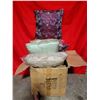 Image 1 : Box of Decorative Assorted Colour Throw Pillows