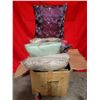 Image 1 : Box of Decorative Assorted Colour Throw Pillows