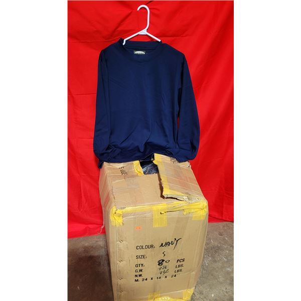 Box of Navy Long Sleeve Shirts