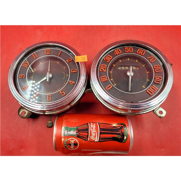 1946 Ford Super Deluxe Speedometer & Clock