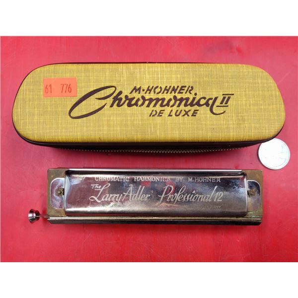 VTG M. Hohner Chromonica II Deluxe Harmonica w/ Case