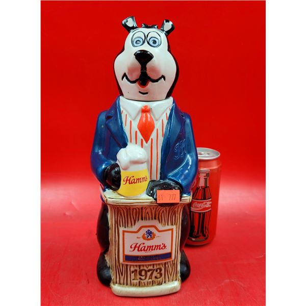 1973 Ceramarte Hamm's Beer Advertising Decanter Made in Brazil