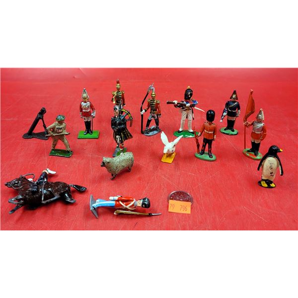 Assorted VTG Plastic & Lead Toy Soldiers