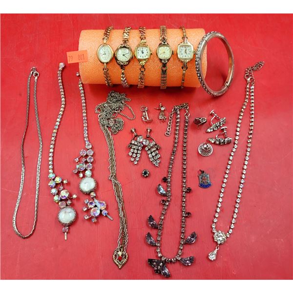 Assorted Watches & Costume Jewelry