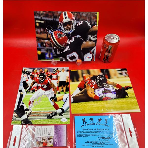 3 Original Football Autographs