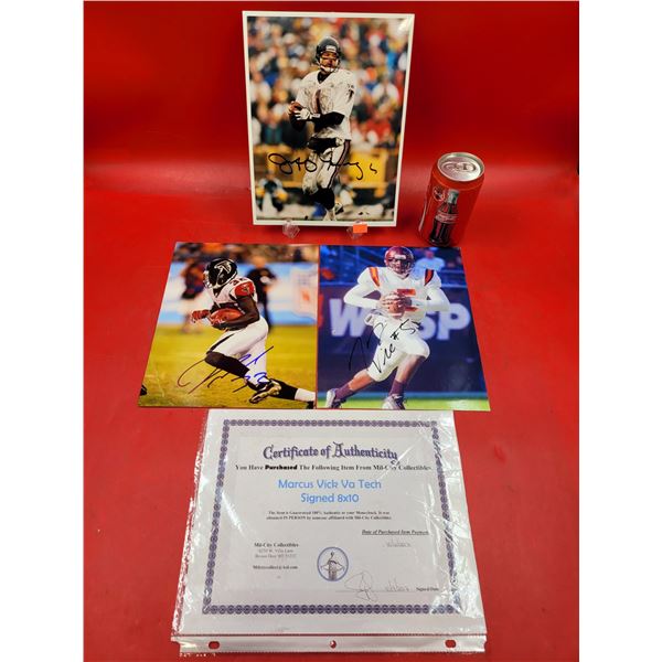 3 Original Football Autographs
