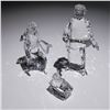 Image 2 : 3pc Swarovski Crystal Figurines, Nativity Scene Set