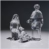 Image 3 : 3pc Swarovski Crystal Figurines, Nativity Scene Set