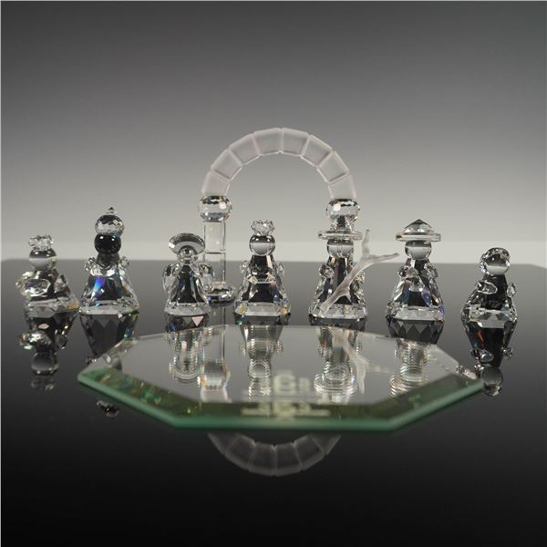 9pc Swarovski Crystal Nativity Scene Figurines