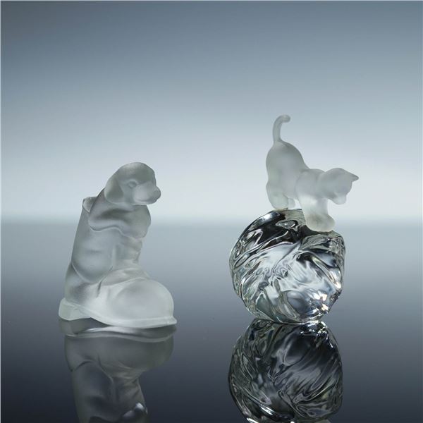 2pc Ebeling and Reuss Crystal by Swarovski Animal Figurines