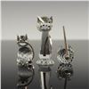 Image 4 : 3pc Swarovski Crystal Figurines, Cats and Mouse