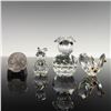 Image 7 : 3pc Swarovski Crystal Figurines, Large Rabbit, Mini Rabbit, Mini Butterfly