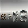 Image 2 : 4pc Swarovski SCS Charter Member Set with Swans, Paperweight and Pin