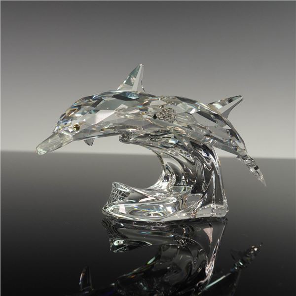 Swarovski Crystal Dolphins Figurine, Lead Me