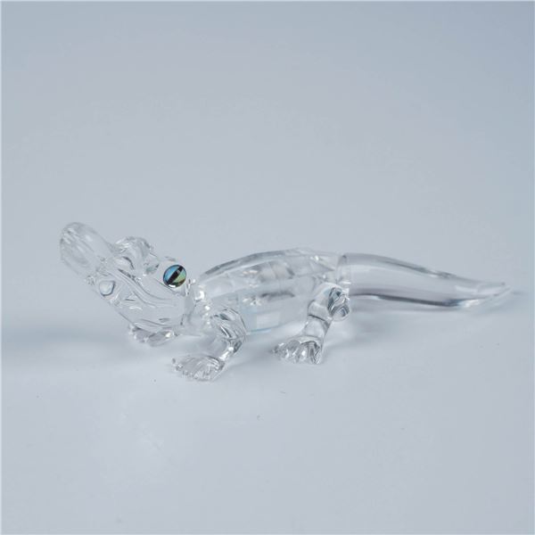 Swarovski Crystal Figurine, Alligator with Original Box