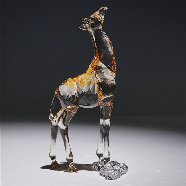 Swarovski Crystal Figurine, Giraffe Baby