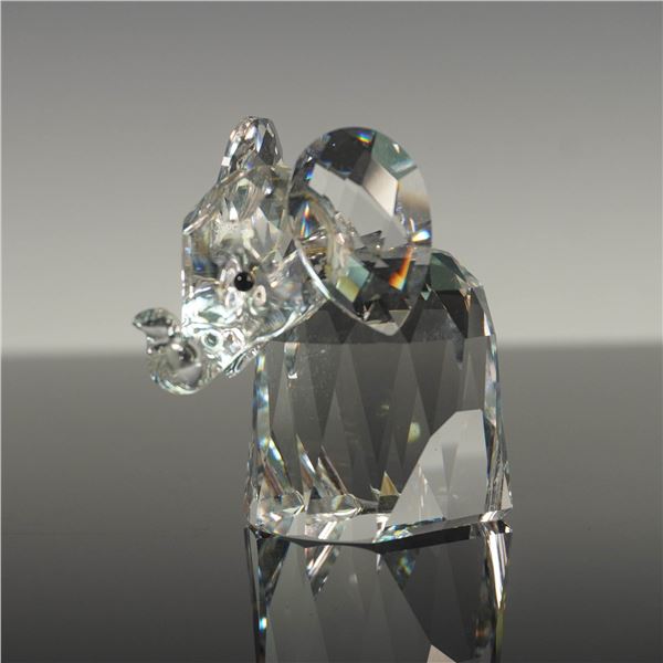 Swarovski Crystal Large Elephant Figurine with Metal Tail