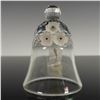 Image 1 : Swarovski Crystal Table Bell with Floral Motif and Frosted Clapper