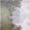 Image 2 : Claude Monet, Framed Giclee on Board, Morning on River Seine