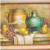 Image 2 : R. Benton, Oil on Canvas Still-Life Painting, Pears and Pottery, Signed