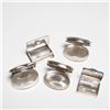 Image 3 : 5pc Sterling Silver Pill Boxes with Painted Tile Lids