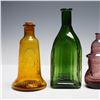 Image 6 : 4pc Colored Glass Bottles, Wheaton and More