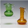 Image 3 : 4pc Crackle Glass Mini Pitchers and Vases