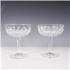 Image 1 : Set of 2 Cut Crystal Champagne Coupes