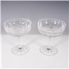 Image 2 : Set of 2 Cut Crystal Champagne Coupes