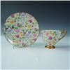 Image 2 : Shelley Fine Bone China Cup and Saucer Set, Countryside Pattern