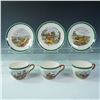 Image 1 : 6pc Copeland Spode Hunt Scene Cups and Saucers