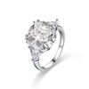 Image 2 : Stunning 5.0 ct. Round Cut Moissanite Ring In 925 Sterling Silver. GRA Certified. Estimated Value $4