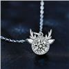Image 2 : Stunning 1.0 ct. Round Cut Moissanite Necklace In 925 Sterling Silver. GRA Certified. Estimated Valu