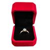 Image 1 : 1.00 CT GRA CERTIFIED ROUND BRILLIANT CUT MOISSANITE STONE VVS BLUE COLOR WITH 34 ROUND BRILLIANT CU