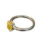 Image 3 : CUSTOM HAND SET 1.00 CT GRA CERTIFIED RECTANGULAR CUT MOISSANITE STONE VVS YELLOW COLOR SET IN 4 CLA