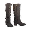 Image 2 : NEW Elizabeth Hero Leather Boots - Grey sz 10 US (Retail Value $399)