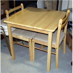 Wooden Table with 2 Chairs