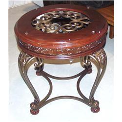 Wooden Table (missing glass(