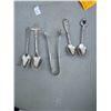 Image 1 : Sterling ice tongs and spoons