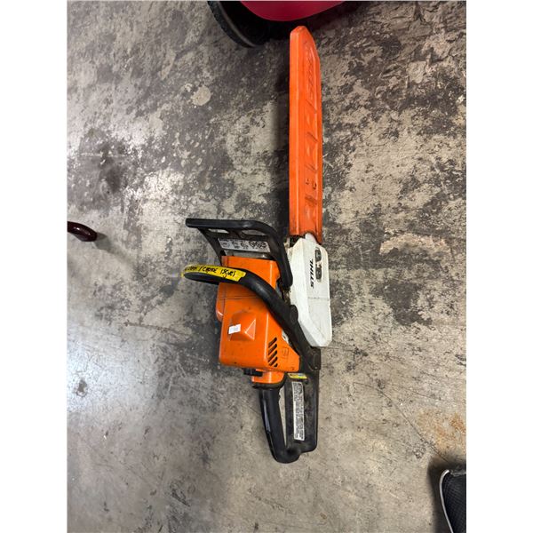 Stihl chainsaw, no chain and has choke issues
