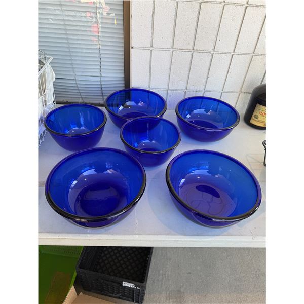 Blue bowls