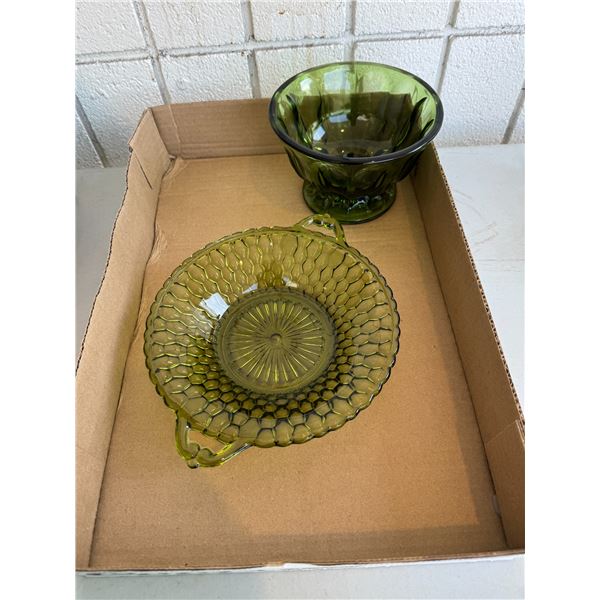 Collection glass serving dishes