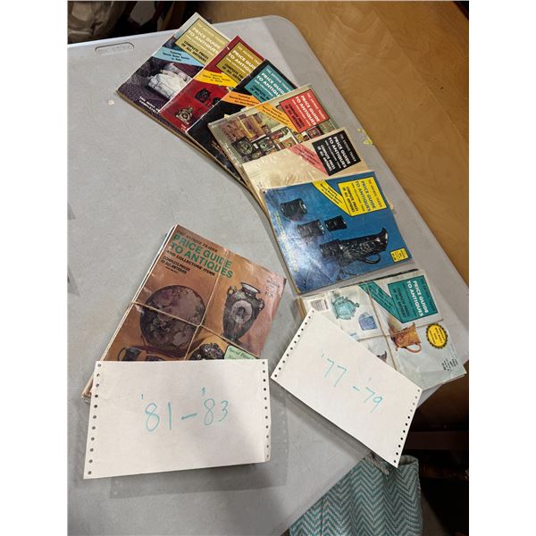 Price guides to antiques