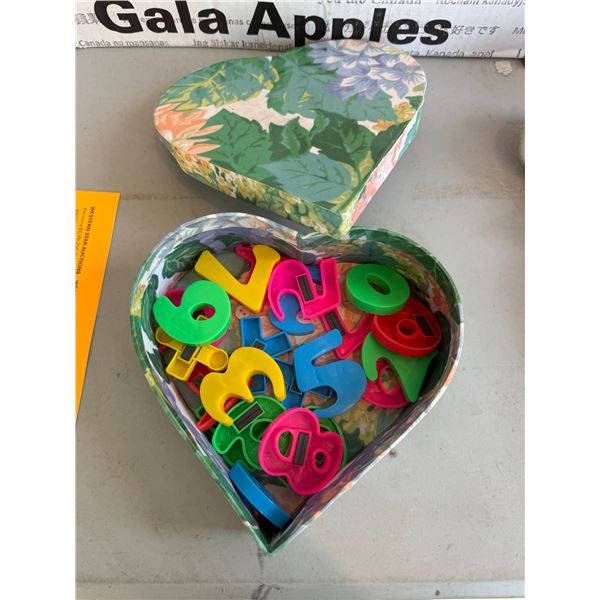 Magnetic numbers and letters