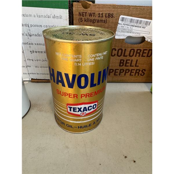 Texaco Havoline super premium motor oil