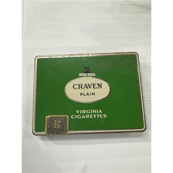 Craven Plain cigarette tin