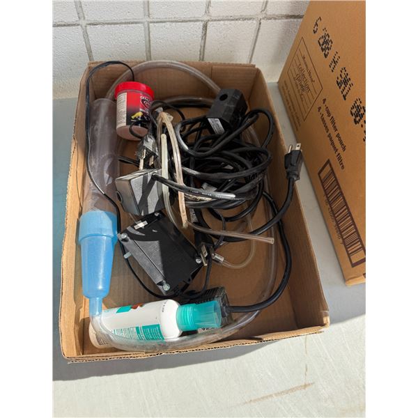 Assorted fish tank items