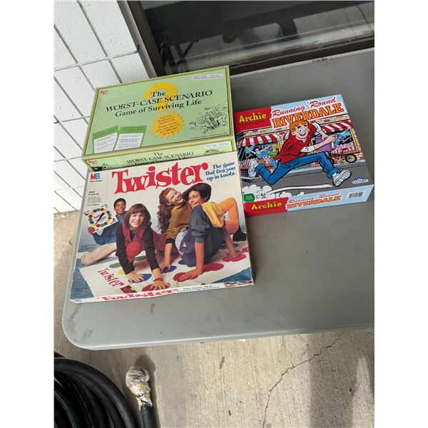 Twister, Archie, the worst case scenario game of surviving life game