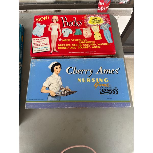 Vintage Becky and nursing game