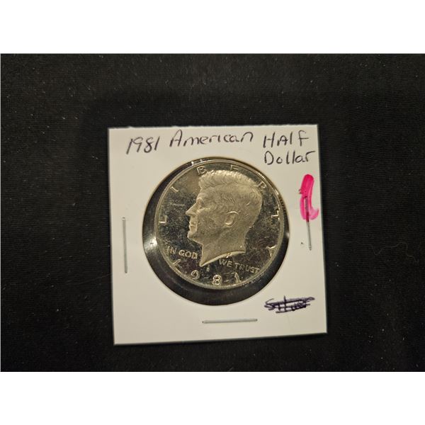 1981 American half dollar
